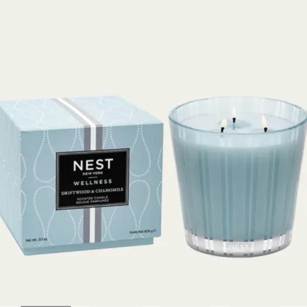 NEST NEW YORK 3-wick Wellness Driftwood & Chamomile Candle